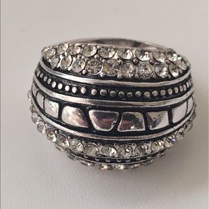 Silver Ring, Gorgeous Stunning and Huge! Size 9.5